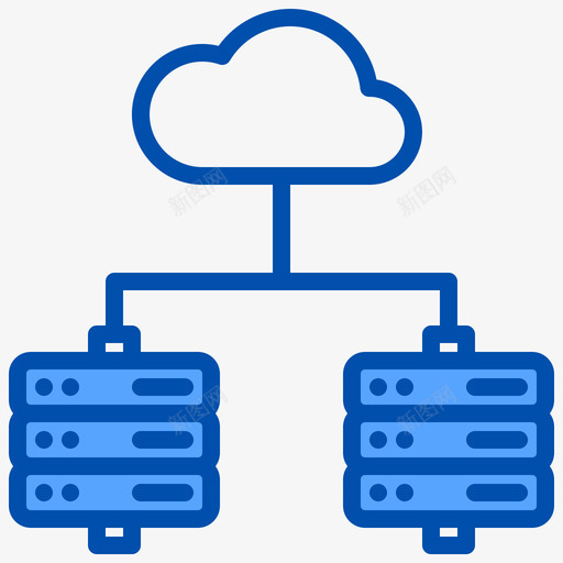 云托管在家工作90蓝色svg_新图网 https://ixintu.com 托管 在家 工作 蓝色