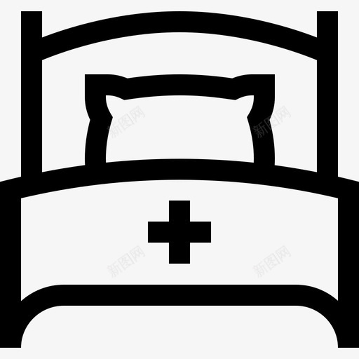 病床护理6直线型svg_新图网 https://ixintu.com 病床 护理 直线 线型