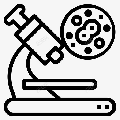 显微镜生物化学30线性svg_新图网 https://ixintu.com 显微镜 生物化学 线性