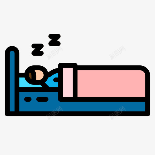 睡眠家庭活动1线性颜色svg_新图网 https://ixintu.com 睡眠 家庭 活动 线性 颜色