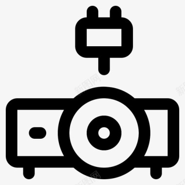 投影仪插件会议办公室图标