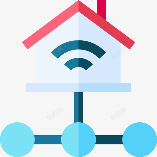 连接云计算和网络8扁平svg_新图网 https://ixintu.com 连接 云计算 网络 扁平