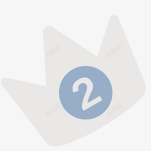 皇冠银色01svg_新图网 https://ixintu.com 皇冠 银色