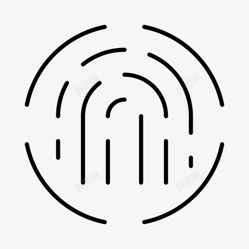 手指指纹身份证svg_新图网 https://ixintu.com 手指 指纹 身份证 界面 基本 细线