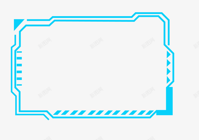 未来科技人工智能不规则边框设计人工智能科技框未来科png免抠素材_新图网 https://ixintu.com 未来 科技 人工智能 不规则 边框 设计