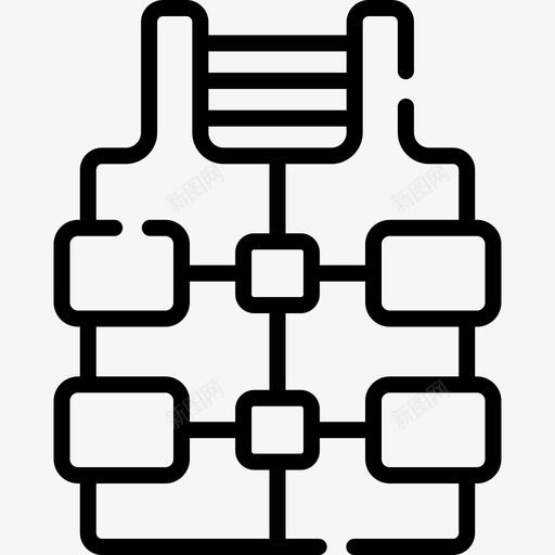 救生衣水上公园52号直线型svg_新图网 https://ixintu.com 救生衣 水上 公园 52号 直线 线型