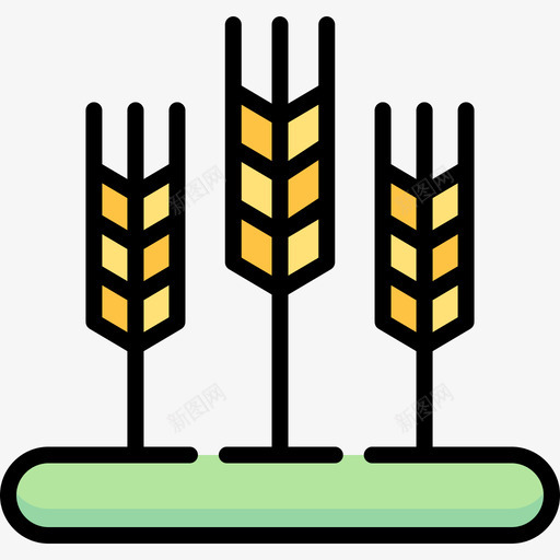 小麦自然161线形颜色svg_新图网 https://ixintu.com 小麦 自然 线形 颜色