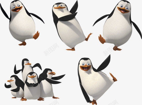 格式马达加斯加企鹅透明png免抠素材_新图网 https://ixintu.com 格式 马达 加斯 企鹅 透明