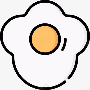 煎蛋快餐120原色图标