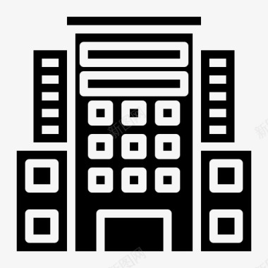 城市建筑建筑商业图标