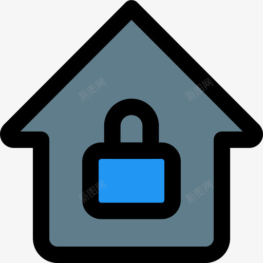 家庭安全网络应用安全4线性颜色svg_新图网 https://ixintu.com 安全 家庭 网络应用 线性 颜色