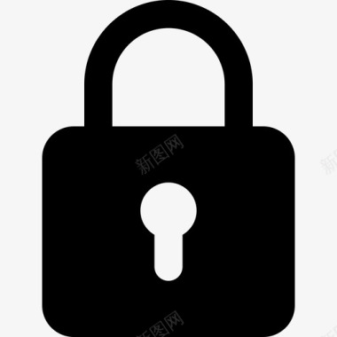 挂锁网络应用安全1填充图标