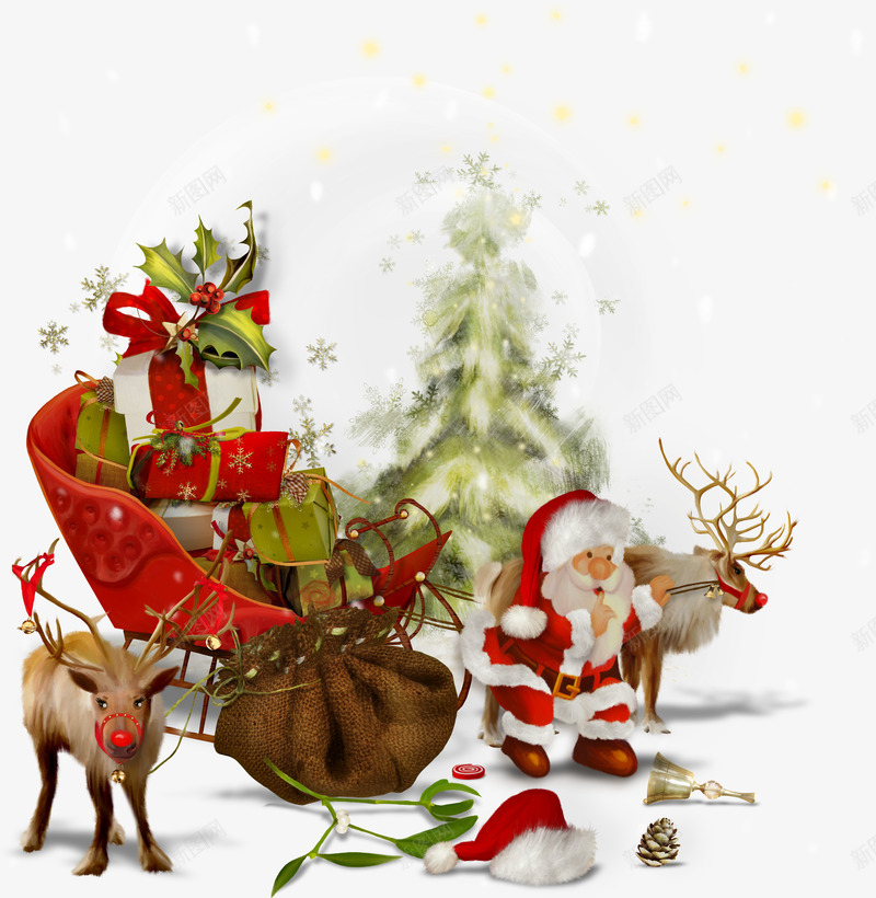圣诞节麋鹿圣诞老人圣诞节小贴纸各种装饰png免抠素材_新图网 https://ixintu.com 圣诞节 麋鹿 圣诞老人 贴纸 各种 装饰