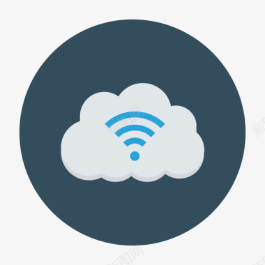 云服务器互联网安全71圆形图标