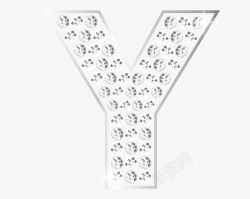 闪耀钻石英文字母符号装饰图案AI矢量35闪耀钻石英素材