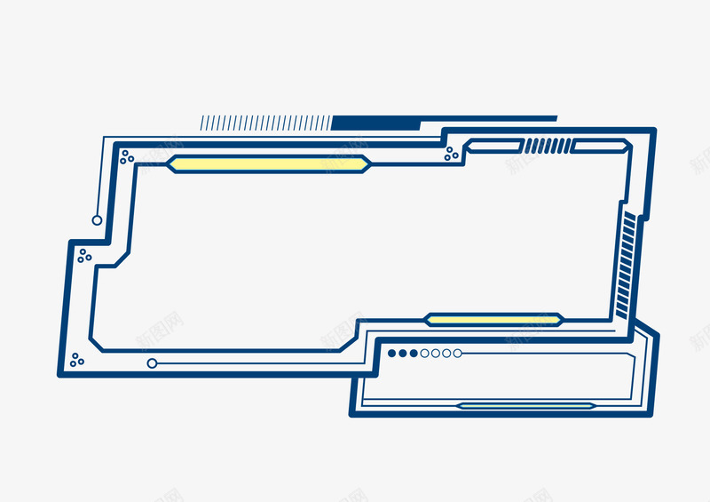 未来科技人工智能不规则边框设计人工智能科技框未来科png免抠素材_新图网 https://ixintu.com 未来 科技 人工智能 不规则 边框 设计