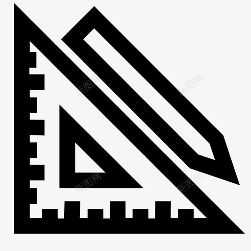 尺子电子商务铅笔svg_新图网 https://ixintu.com 尺子 电子商务 铅笔 文具 用户界面 线条