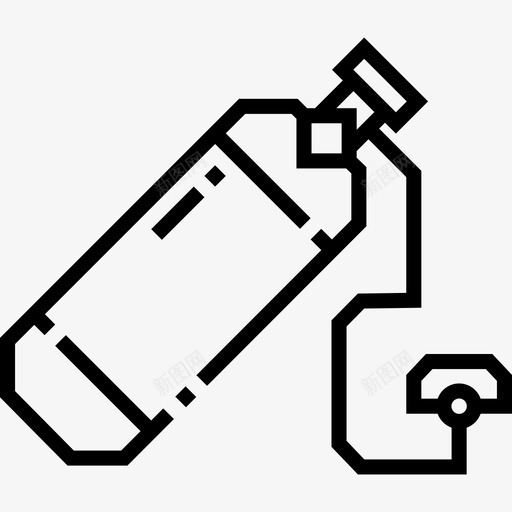 氧气罐水上运动线性svg_新图网 https://ixintu.com 储气罐 气罐 氧气 水上运动 线性