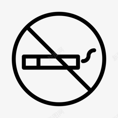 戒烟禁烟吸烟图标