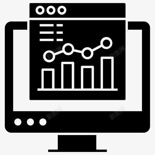 web分析业务分析业务信息图svg_新图网 https://ixintu.com 分析 web 业务 信息 数据分析 在线 seo 实体 向量 图标