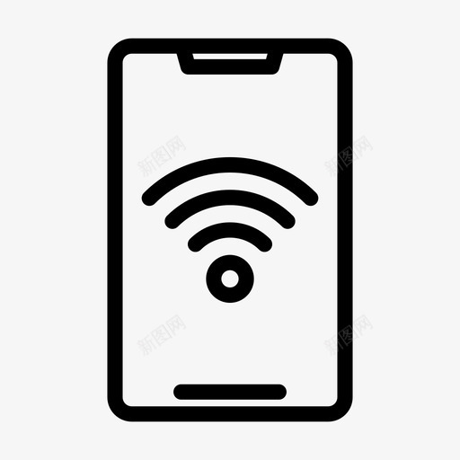 移动wifi连接网络svg_新图网 https://ixintu.com 移动 wifi 连接 网络 无线 通信 字形