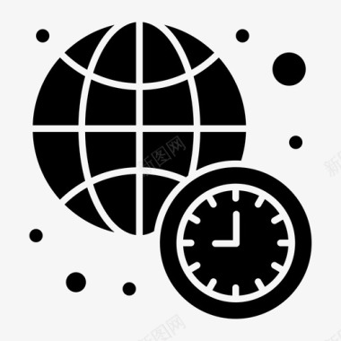 时钟国际时间图标
