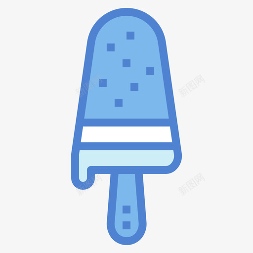 冰淇淋冰淇淋41蓝色svg_新图网 https://ixintu.com 冰淇淋 蓝色