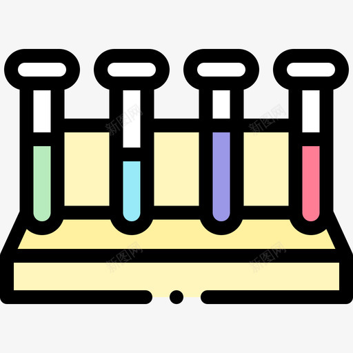 试管检疫28线性颜色svg_新图网 https://ixintu.com 试管 检疫 线性 颜色