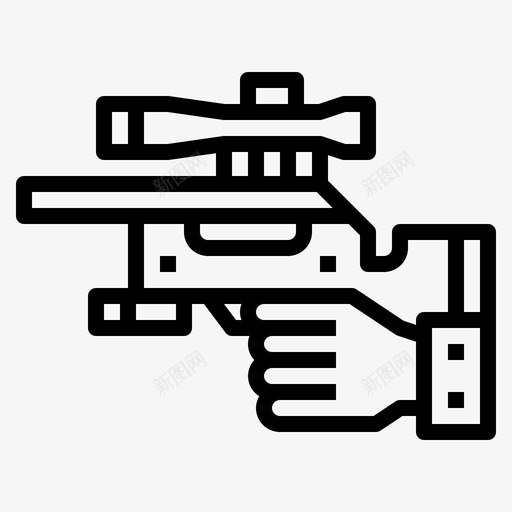 狙击手武器12直线型svg_新图网 https://ixintu.com 狙击手 武器 直线 线型