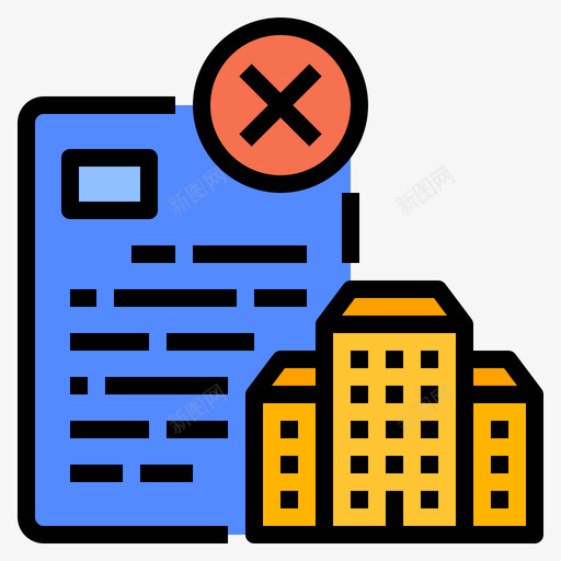破产风险管理5线性颜色svg_新图网 https://ixintu.com 破产 风险管理 线性 颜色