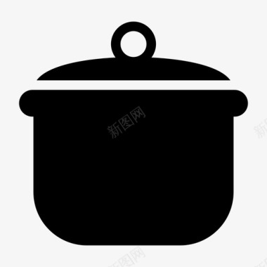 烹饪锅食物饭菜图标