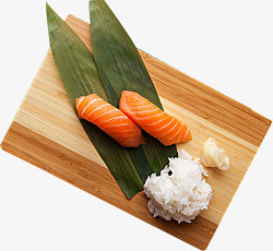 日式料理三文鱼寿司三文鱼寿司海鲜免扣食物特色美食风素材