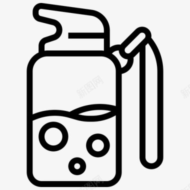 水瓶子容器图标