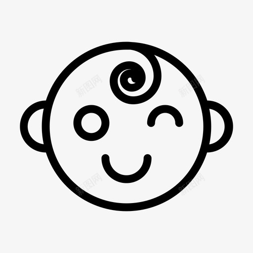 婴儿儿童表情符号svg_新图网 https://ixintu.com 婴儿 儿童 表情 符号 乐趣 微笑 creatype 儿童玩具 大纲
