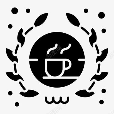 咖啡师咖啡商店图标