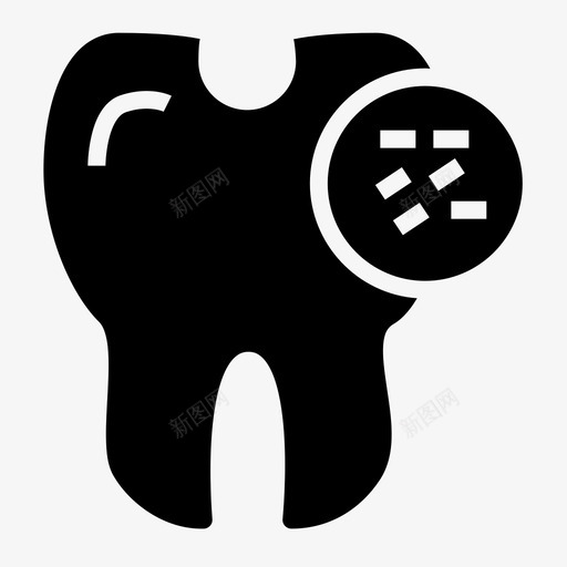龋齿细菌脏牙svg_新图网 https://ixintu.com 牙齿 龋齿 细菌 脏牙 医疗 穿孔 牙纹