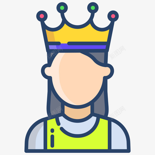 皇冠第126方线性颜色svg_新图网 https://ixintu.com 皇冠 126方 线性 颜色