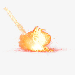 黄色蘑菇云黄色燃烧的蘑菇云爆炸火焰下载系列火焰特效系高清图片