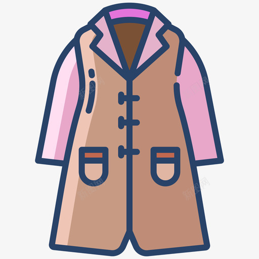 外套衣服192线性颜色svg_新图网 https://ixintu.com 外套 衣服 线性 颜色