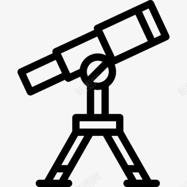 望远镜星系9直线图标