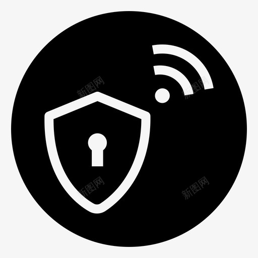 安全系统家庭自动化物联网svg_新图网 https://ixintu.com 联网 安全 系统 家庭 自动化 无线 连接 基本 1个 轮廓 笔划