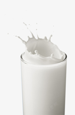 加钙金锣王一杯牛奶高清图片
