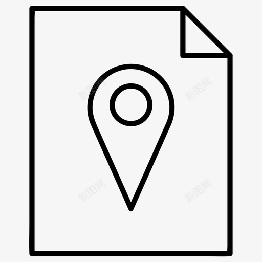 pin文档位置svg_新图网 https://ixintu.com pin 文档 位置 地图 纸张