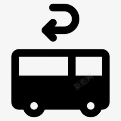 立体巴士巴士旋转方向驾驶高清图片