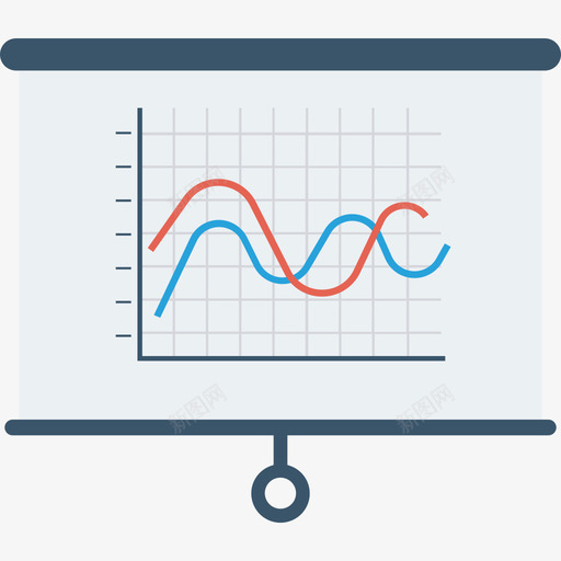 折线图数据分析36扁平svg_新图网 https://ixintu.com 折线 线图 数据分析 扁平