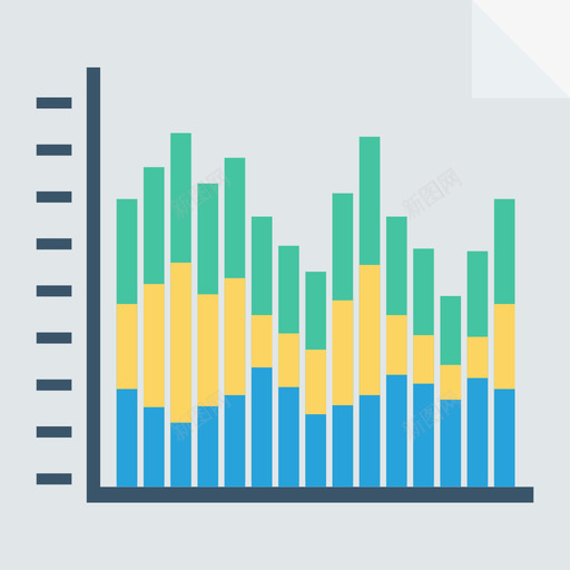 条形图数据分析36扁平svg_新图网 https://ixintu.com 条形图 数据分析 扁平