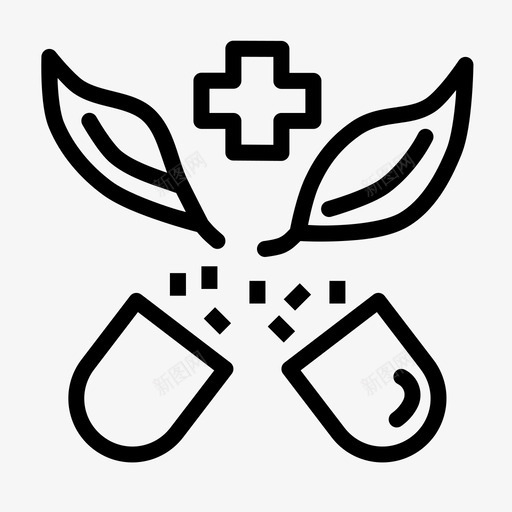 草药替代品绿色svg_新图网 https://ixintu.com 药物 草药 替代品 绿色 药丸 临床 大纲