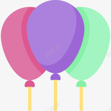 气球54幼儿园平的图标