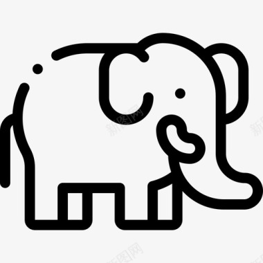 大象动物107直系图标