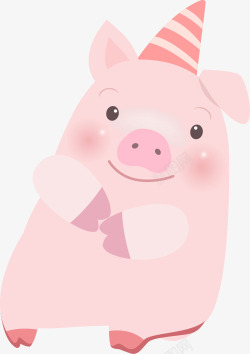 可爱粉色系猪猪新年氛围免扣复古传统中国风日式翔云灯素材